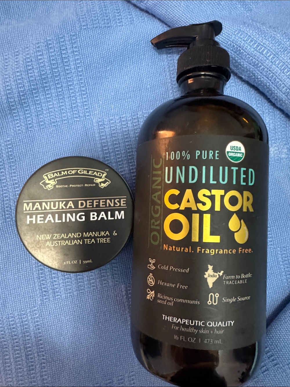 New Balm of Gilead Undiluted Castor Oil + Manuka Defense Healing Balm